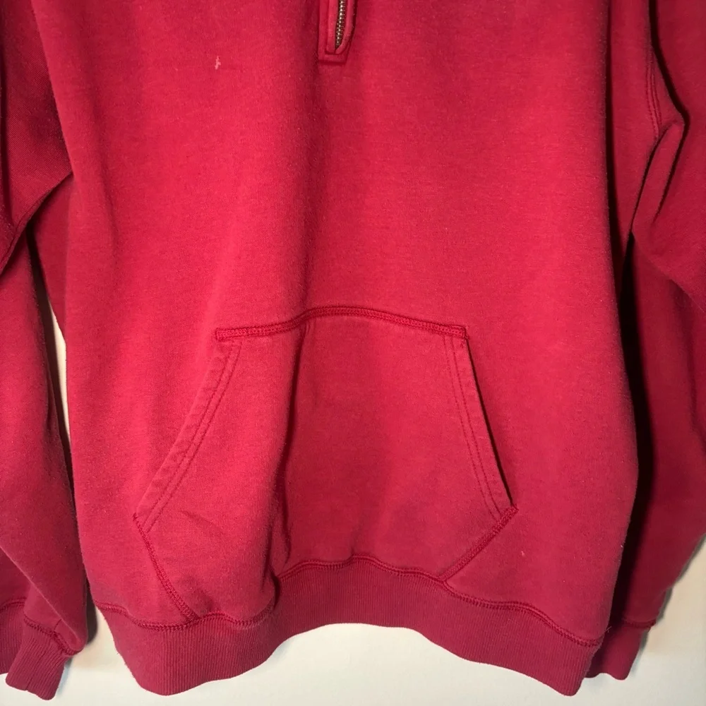 Gear For Sports Men's Red Indiana Hoosiers Quarter-Zip Sweatshirt - Picture 4 of 5